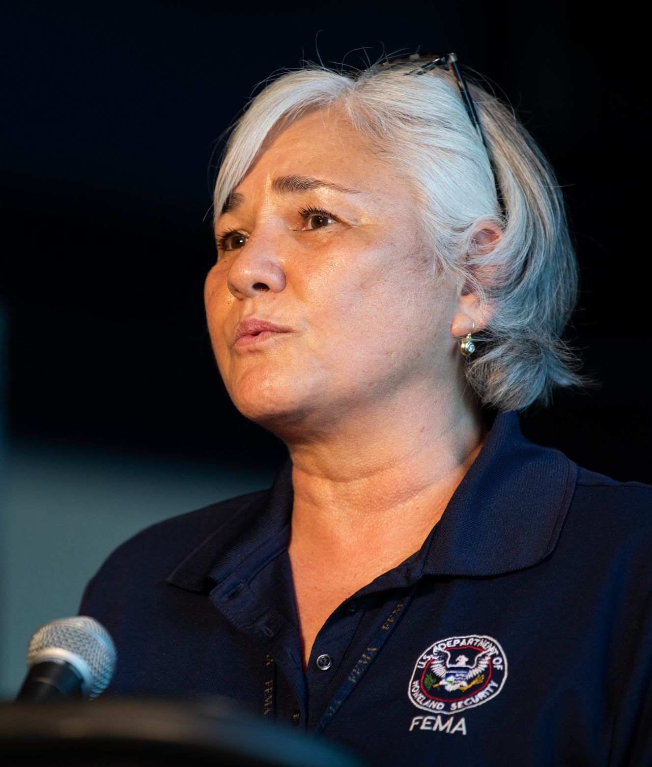 Officials speak at new FEMA vaccination site